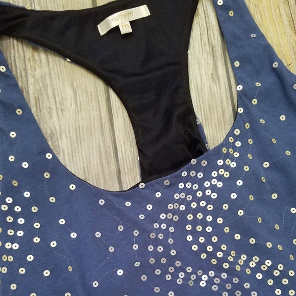 Matty M Sequin Racerback Tunic/Dress - Picture 2 of 4